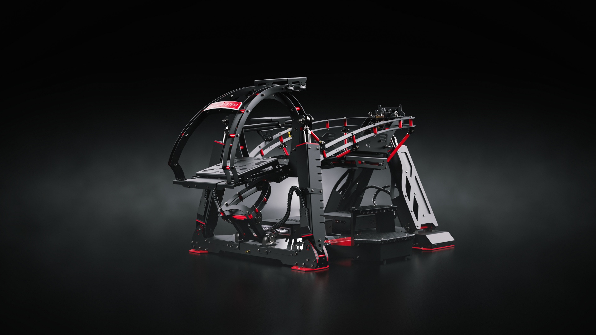 QS-V20 — 4DOF motion cockpit with traction loss